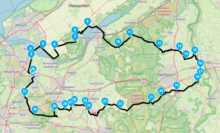 Afbeelding route NTT MRA