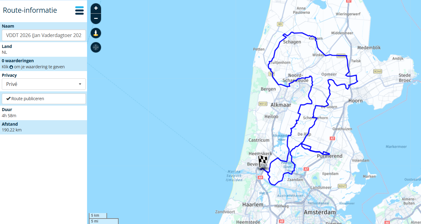 VDTT 2026 lange route